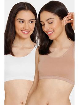 Zivame - Double Layered Non Wired Full Coverage Beginner Bra (Pack of 2)