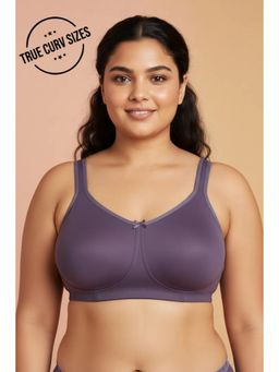 Zivame - True Curve Single Layered Non Wired Bra - Purple
