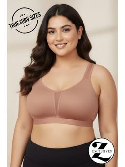 Zivame - True Curve Single Layered Non Wired Minimiser Bra - Nude