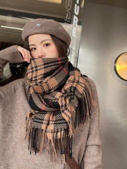 CrossKulture - Women Multi-Color Checks Pashmina Feel Stole