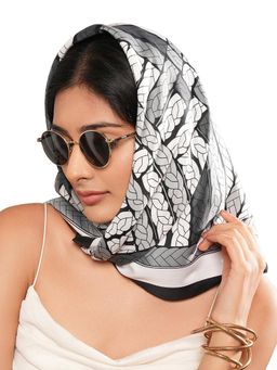 CrossKulture - Women Multi-Color Printed Poly Silken Feel Scarf