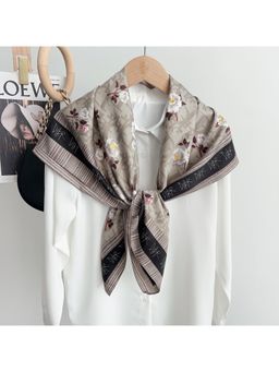 CrossKulture - Women Multi-Color Printed Poly Silken Feel Scarf