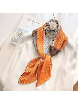 CrossKulture - Women Multi-Color Printed Poly Silken Feel Scarf