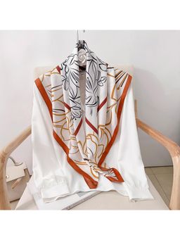 CrossKulture - Women Multi-Color Printed Poly Silken Feel Scarf