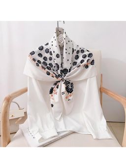 CrossKulture - Women Multi-Color Printed Poly Silken Feel Scarf