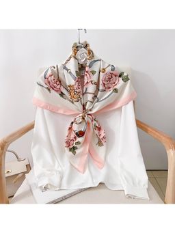 CrossKulture - Women Multi-Color Printed Poly Silken Feel Scarf