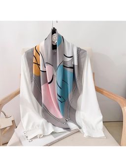 CrossKulture - Women Multi-Color Printed Poly Silken Feel Scarf
