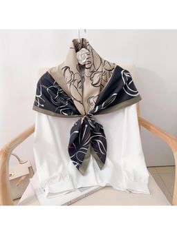 CrossKulture - Women Multi-Color Printed Poly Silken Feel Scarf