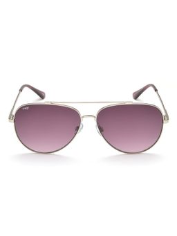 IMAGE - Women Full UV Protected Gradient Pink Lens Pilot Sunglasses (59)
