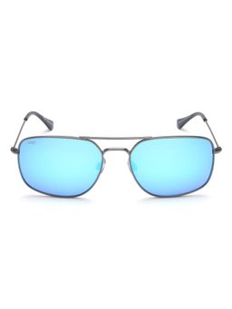 IMAGE - Men Full UV Protected Gradient Blue Lens Square Sunglasses (57)