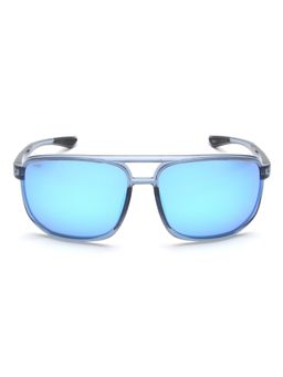 IMAGE - Men Full UV Protected Gradient Blue Lens Square Sunglasses (61)