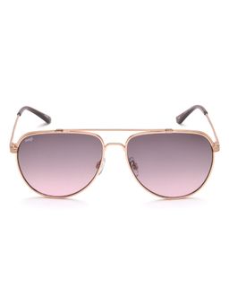 IMAGE - Unisex Full UV Protected Gradient Pink Lens Pilot Sunglasses (59)