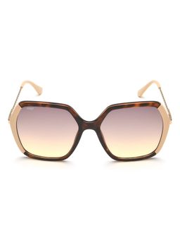 IMAGE - Women Full UV Protected Gradient Brown Lens Square Sunglasses (55)