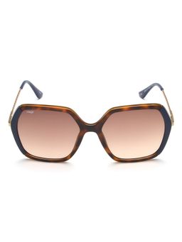 IMAGE - Women Full UV Protected Gradient Brown Lens Square Sunglasses (55)