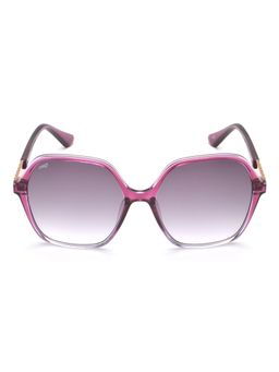 IMAGE - Women Full UV Protected Gradient Grey Lens Irregular Sunglasses (56)