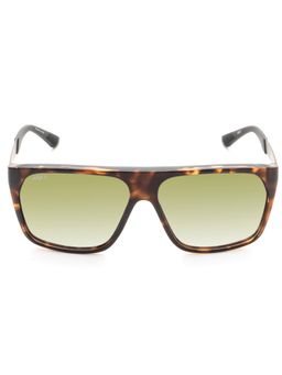 IMAGE - Men Full UV Protected Gradient Green Lens Square Sunglasses (60)