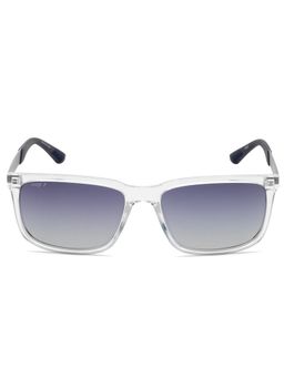 IMAGE - Men Full UV Protected Gradient Blue Lens Rectangle Sunglasses (58)