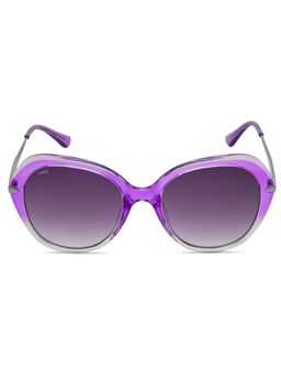 IMAGE - Women Full UV Protected Gradient Grey Lens Butterfly Sunglasses (54)