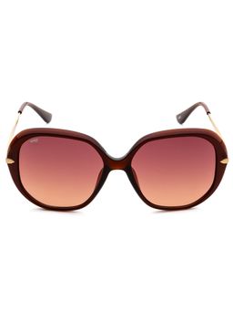 IMAGE - Women Full UV Protected Gradient Brown Lens Square Sunglasses (56)