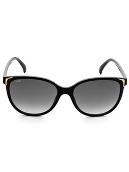 IMAGE - Women Full UV Protected Gradient Grey Lens Oval Sunglasses (57)