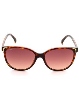 IMAGE - Women Full UV Protected Gradient Brown Lens Oval Sunglasses (57)