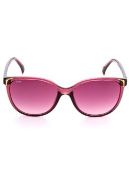 IMAGE - Women Full UV Protected Gradient Pink Lens Oval Sunglasses (57)