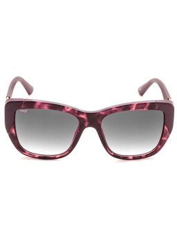 IMAGE - Women Full UV Protected Gradient Grey Lens Square Sunglasses (54)