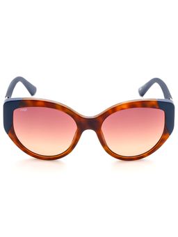 IMAGE - Women Full UV Protected Gradient Brown Lens Cat Eye Sunglasses (54)