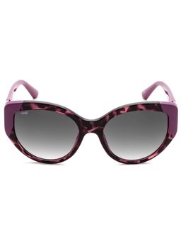 IMAGE - Women Full UV Protected Gradient Grey Lens Cat Eye Sunglasses (54)