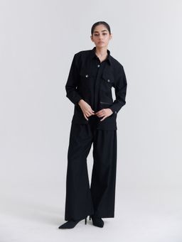 No Grey Area - Black Military Jacket