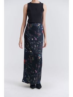 No Grey Area - Black Maalai Tube Maxi Skirt