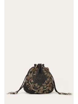 DOUX AMOUR - Gloria Black Embellished Potli