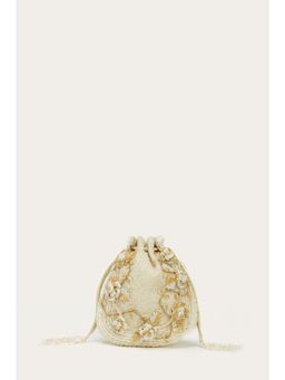 DOUX AMOUR - Gloria Ivory Embellished Potli