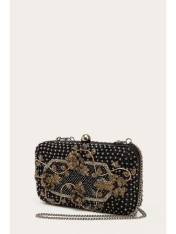 DOUX AMOUR - Mie Black Embellished Clutch