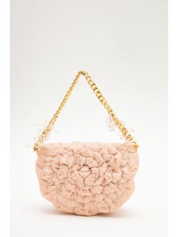 DOUX AMOUR - Coco Blush Peach Embellished Clutch