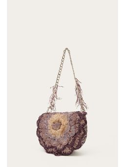 DOUX AMOUR - Coco Amethyst Burgundy Embellished Clutch