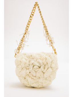 DOUX AMOUR - Coco Ivory Embellished Clutch