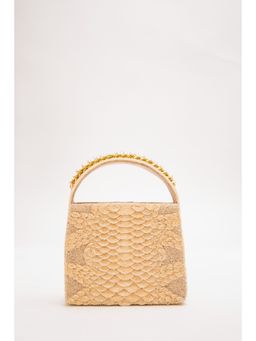 DOUX AMOUR - Casey Apricot Gold Embellished Clutch