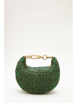 DOUX AMOUR - Cosmos Sage Green Embellished Clutch