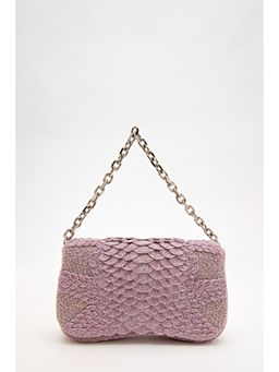 DOUX AMOUR - Medusa Pink Embellished Clutch