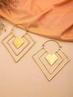 Studio One Love - Bare Minimum Earrings Made of Brass in Gold Color