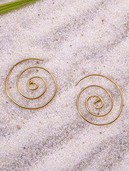 Studio One Love - Boho Chic Earrings Made of Brass in Gold Color