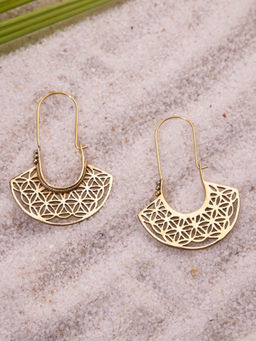 Studio One Love - Springtime Hoops Earrings Made of Brass in Gold Color