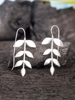 Studio One Love - Leafy Treasures Silver-Plated Handmade Drops & Danglers Earrings