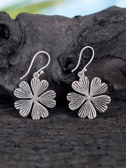 Studio One Love - Floral Whispers Silver-Plated Handmade Drops & Danglers Earrings