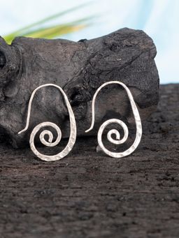 Studio One Love - Elegant Simplicity Silver-Plated Handmade Drops & Danglers Earrings