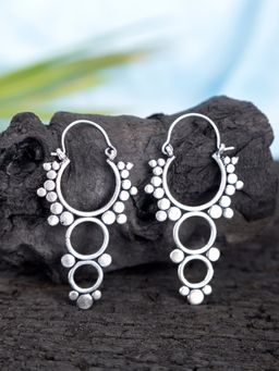 Studio One Love - Circle of Life Silver-Plated Drops and Danglers