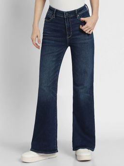 American Eagle - Women Blue Next Level Super High-Waisted Jeans