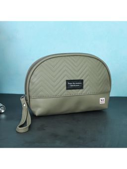 NFI Essentials - Stylish Green Makeup Pouch for Women
