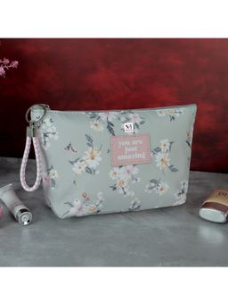 NFI Essentials - Grey Makeup Pouch for Women